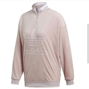 ADIDAS Originals Boyfriend Fit Velvet Sweatshirt S